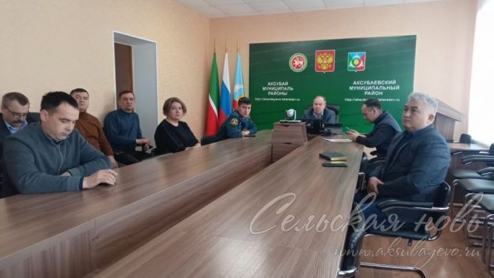 На КЧС обсудили противопаводковую ситуацию в Аксубаевском районе