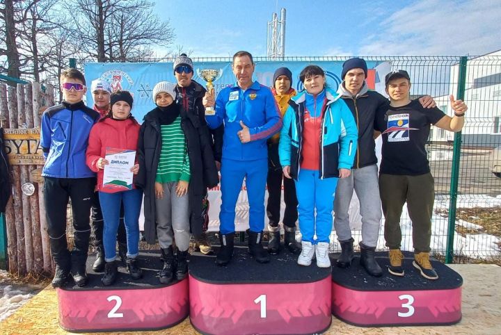 Аксубаевские лыжники стали первыми в лыжном марафоне