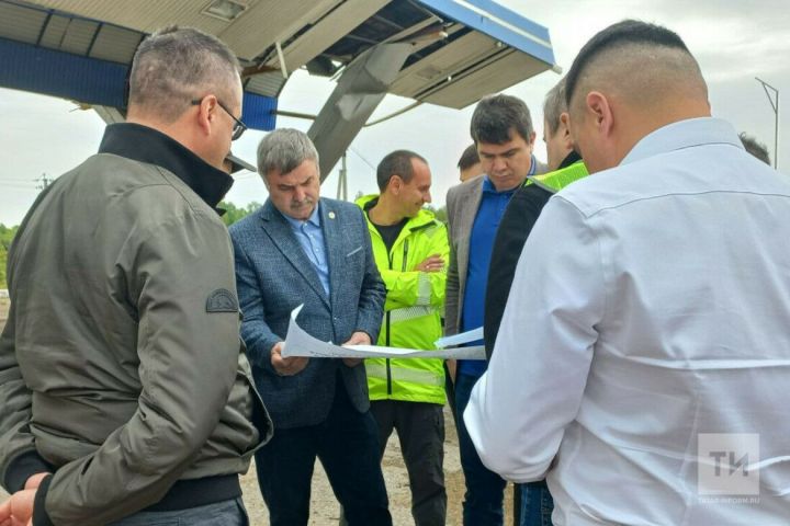 Глава Миндортранса Татарстана посетил строящийся участок трассы М7