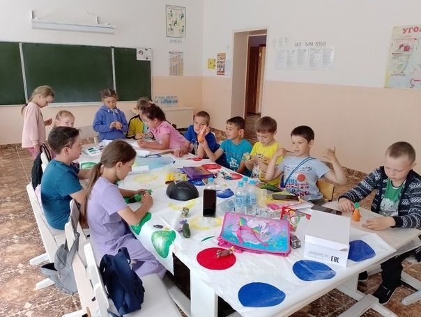 Творческая мастерская в лагере отдыха Аксубаевского района
