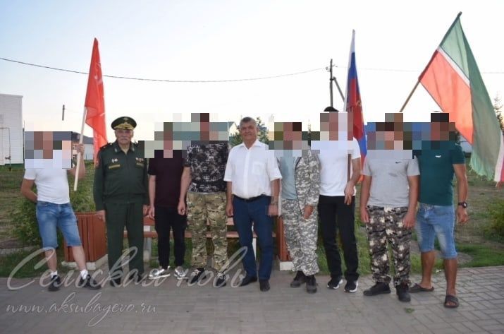 Руководитель Аксубаевского района встретился с мобилизованными земляками