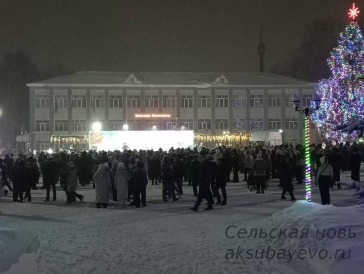 Аксубаево встретило новый 2025 год под волшебным снегопадом