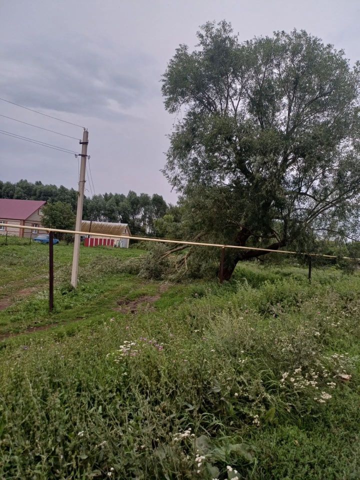 Ураганный ветер сорвал крышу с двух домов и с пяти хозяйственных построек в Аксубаевском районе